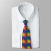 Regenbogen-Marmor-Texturmuster Krawatte (Gebunden)