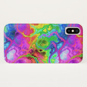 Regenbogen MarmoriPhone X Fall Case-Mate iPhone Hülle (Rückseite (Horizontal))