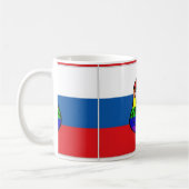 Regenbogen Matryoshka Flaggen-Tasse Kaffeetasse (Links)