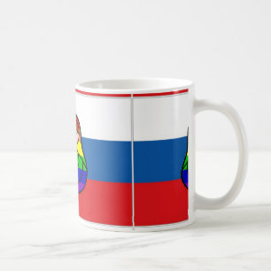 Regenbogen Matryoshka Flaggen-Tasse Kaffeetasse