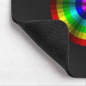 Regenbogen-Mauspad mit optischer Täuschung Mousepad (Ecke)