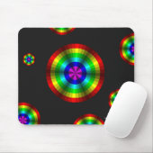 Regenbogen-Mauspad mit optischer Täuschung Mousepad (Mit Mouse)