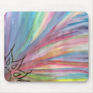 Regenbogen-Mausunterlage des gutenmorgens Mousepad