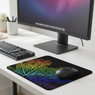 Regenbogen-Meeresalgen-Stolz-Mauspad Mousepad