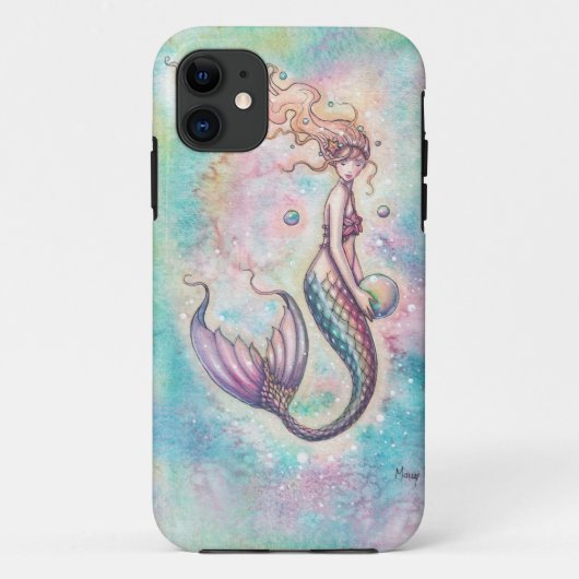 Regenbogen-Meerjungfrau Fantasy-Kunst  Case-Mate iPhone Hülle (Rückseite)