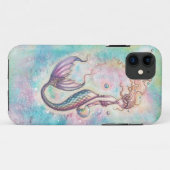 Regenbogen-Meerjungfrau Fantasy-Kunst  Case-Mate iPhone Hülle (Rückseite (Horizontal))