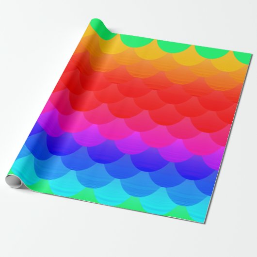 Regenbogen-Meerjungfrau Geschenkpapier (Ungerollt)