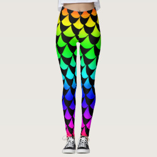 Regenbogen-Meerjungfrau-Leggings Leggings