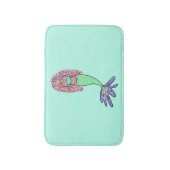 Regenbogen Meerjungfrau rosa lila grünes Schwarz,  Badematte (Vorderseite Vertikal)