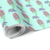 Regenbogen Meerjungfrau rosa lila grünes Schwarz, Geschenkpapier (Rolleneckpunkt)