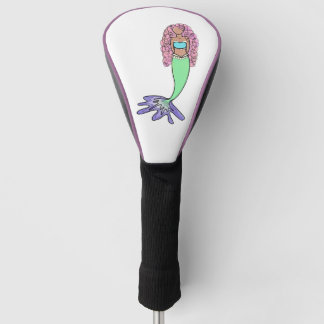 Regenbogen Meerjungfrau rosa lila grünes Schwarz, Golf Headcover