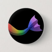 Regenbogen-Meerjungfrau-Schwanz V2 Button (Vorderseite)