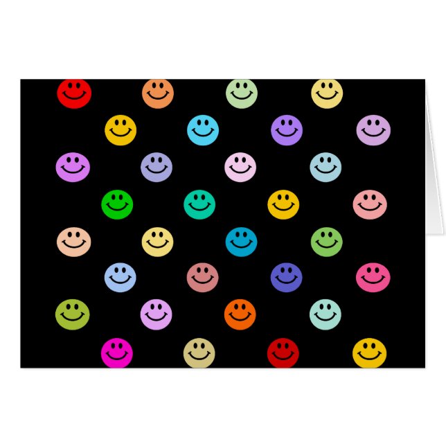 Regenbogen-Mehrfarbengesichts-Muster (Vorderseite (Horizontal))