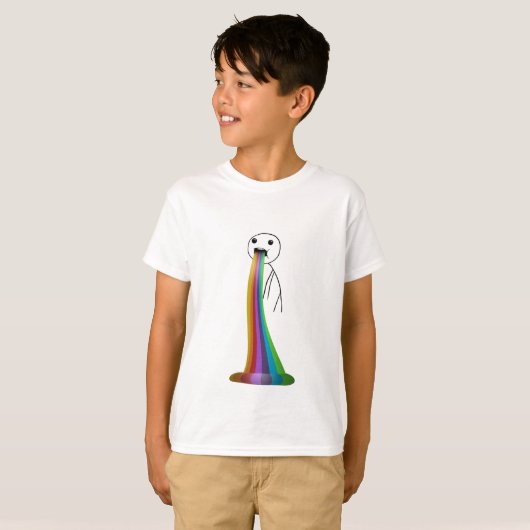 Regenbogen-Mem aufwerfen T-Shirt (Vorne ganz)
