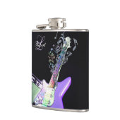 Regenbogen merkt Monogramm-E-Gitarren-Flasche Flachmann (Links)