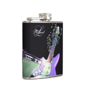 Regenbogen merkt Monogramm-E-Gitarren-Flasche Flachmann (Rechts)