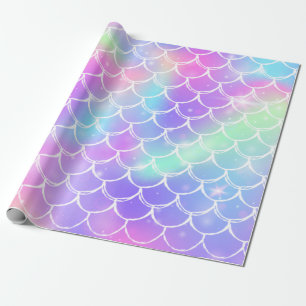 Regenbogen-Mermaid-Scales Geschenkpapier