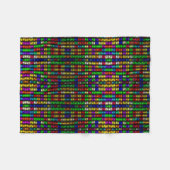Regenbogen-Metallblock-Decke Fleecedecke (Vorderseite (Horizontal))