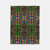Regenbogen-Metallblock-Decke Fleecedecke (Vorderseite)