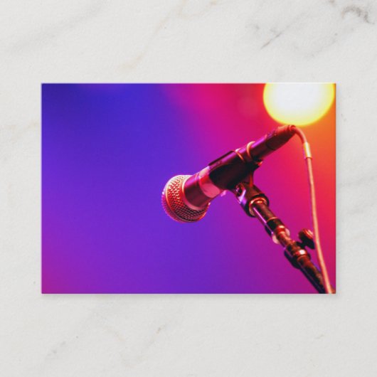 Regenbogen Mic [mollig] Visitenkarte (Vorderseite)