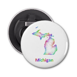 Regenbogen-Michigan-Karte Flaschenöffner