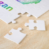 Regenbogen-Michigan-Karte Puzzle (Seite)