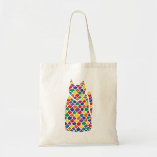 Regenbogen-Miezekatze Tragetasche