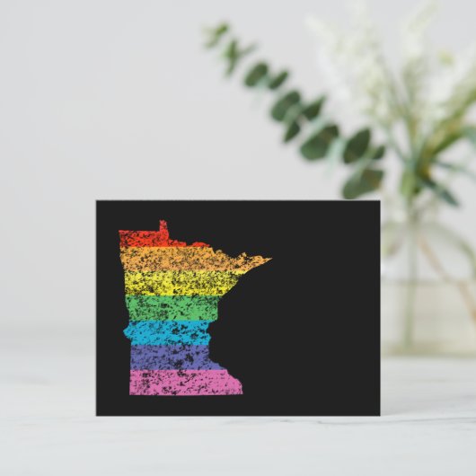 Regenbogen minesota postkarte (Stehend Vorderseite)