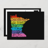 Regenbogen minesota postkarte (Vorne/Hinten)