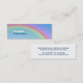 Regenbogen Mini Visitenkarte (Vorne/Hinten)