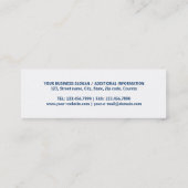 Regenbogen Mini Visitenkarte (Rückseite)