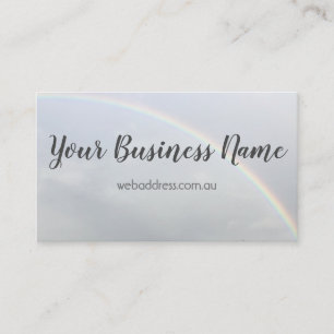 Regenbogen-Minimalistische Geschäfts-Karte Visitenkarte