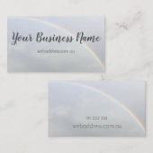 Regenbogen-Minimalistische Geschäfts-Karte Visitenkarte (Vorne/Hinten)