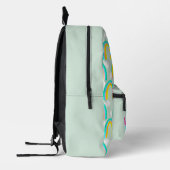 Regenbogen mit blauer Wolke Bedruckter Rucksack (Links)