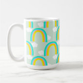 Regenbogen mit blauer Wolke Kaffeetasse (Links)