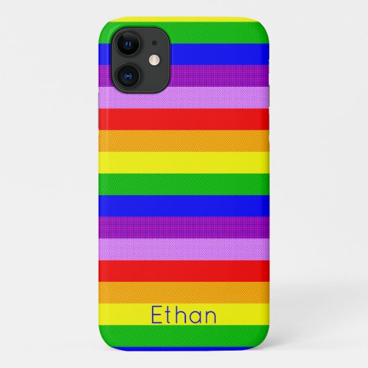 Regenbogen mit dotty-Muster Case-Mate iPhone Hülle (Rückseite)