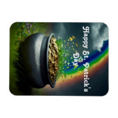 Regenbogen mit goldfarbenem, flexibler Magnet (Horizontal)