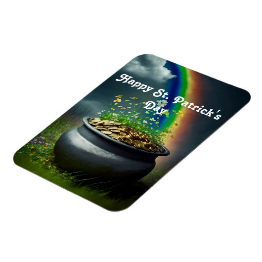 Regenbogen mit goldfarbenem, flexibler Magnet (Linke Seite)