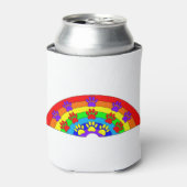 Regenbogen mit Hundeschraube Dosenkühler (Kanne Vorderseite)