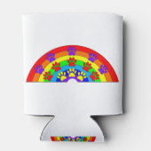 Regenbogen mit Hundeschraube Dosenkühler (Rückseite)