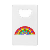 Regenbogen mit Hundeschraube Geldbeutel Flaschenöffner (Rückseite)