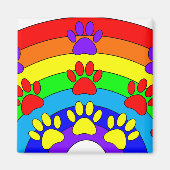 Regenbogen mit Hundeschraube Magnet (Vorne)