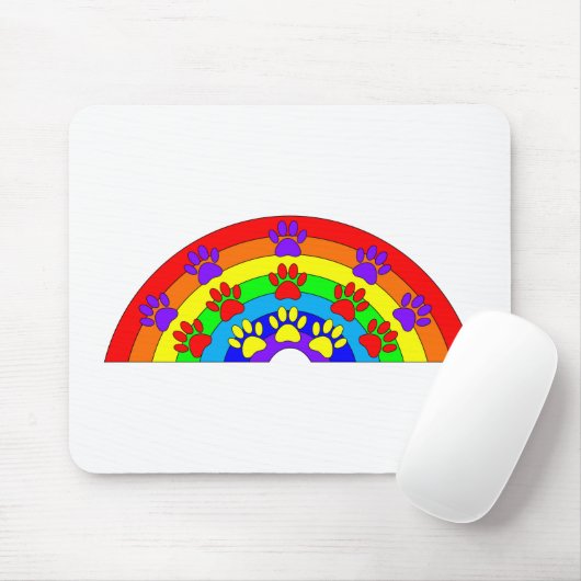 Regenbogen mit Hundeschraube Mousepad (Mit Mouse)