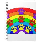 Regenbogen mit Hundeschraube Notizblock (Vorderseite)