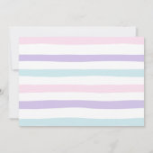 Regenbogen mit Ihrem Foto Geburtstag Einladung (Rückseite)