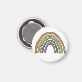 Regenbogen mit Imitaten Rustikale Papiertextur Magnet (Vorderseite/Rückseite)