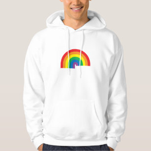 Regenbogen-mit Kapuze Sweatshirt