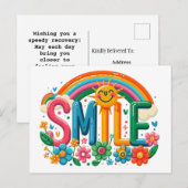 Regenbogen mit Lächeln Postkarte (Vorne/Hinten)