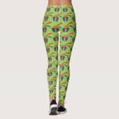 Regenbogen mit Pot of Gold St. Patrick's Day Leggi Leggings (Rückseite)