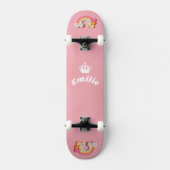 Regenbogen mit Relief Skateboard (Vorderseite)